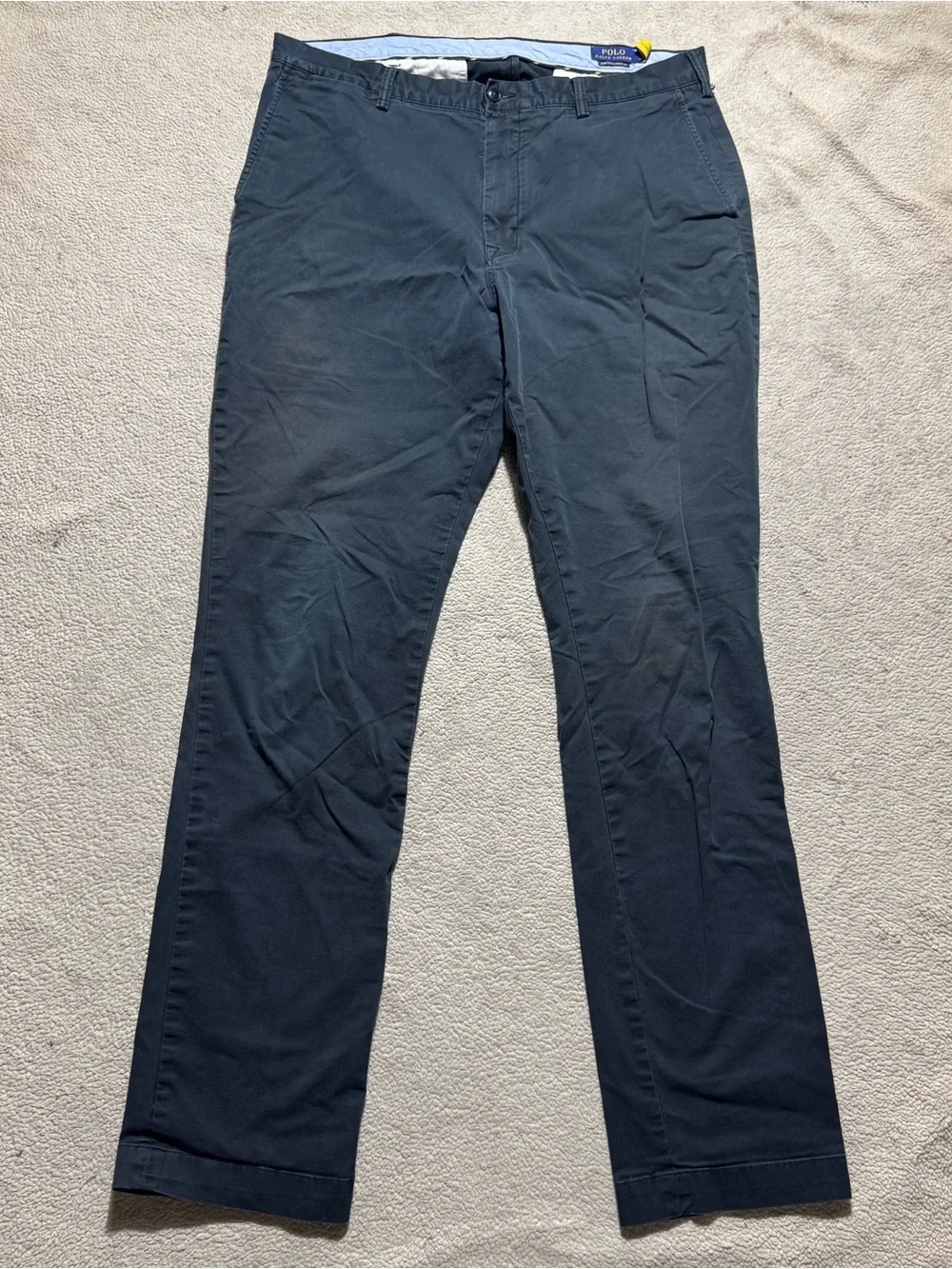 Polo Ralph Lauren Pants Mens 38L Stretch Classic Fit Chino Gray Mid Rise 38x35.5